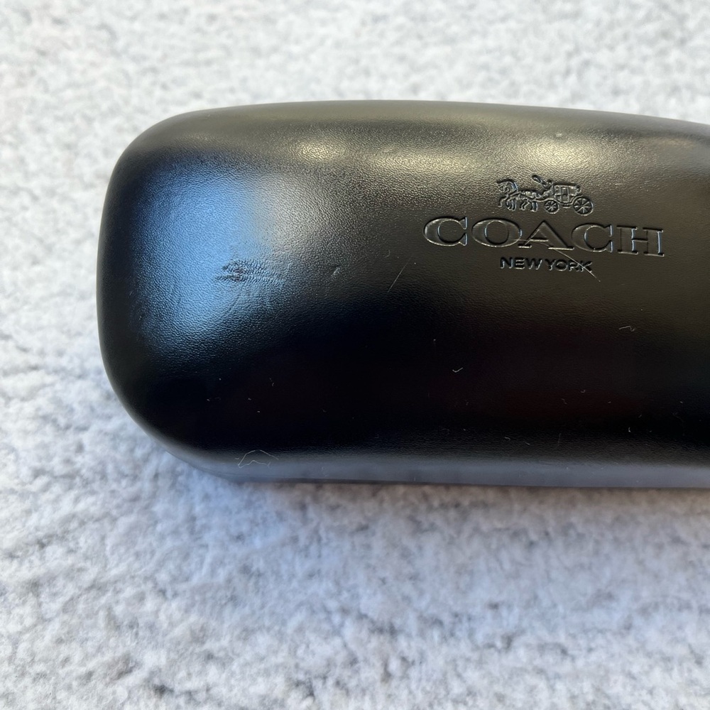 COACH Black Clam Shell Glasses or Sunglasses Case - Picture 2 of 11